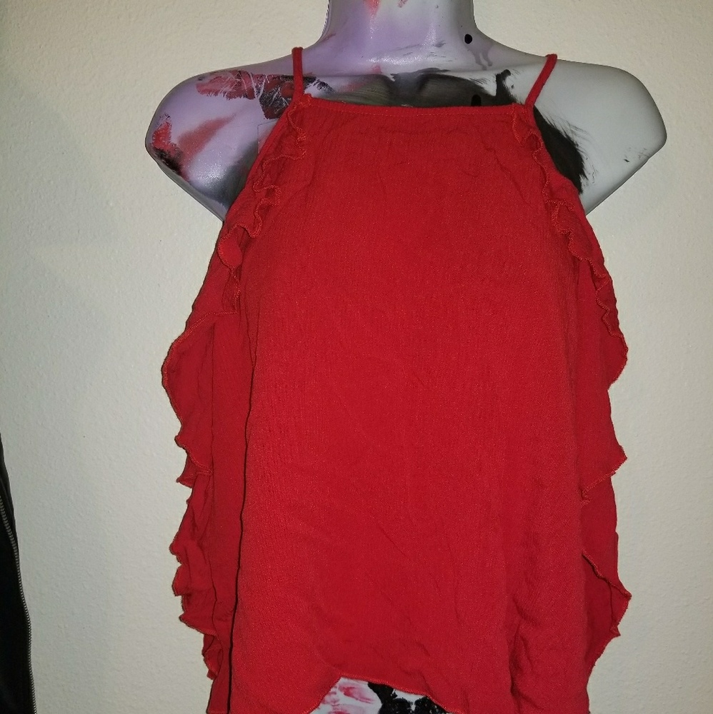 Red blouse